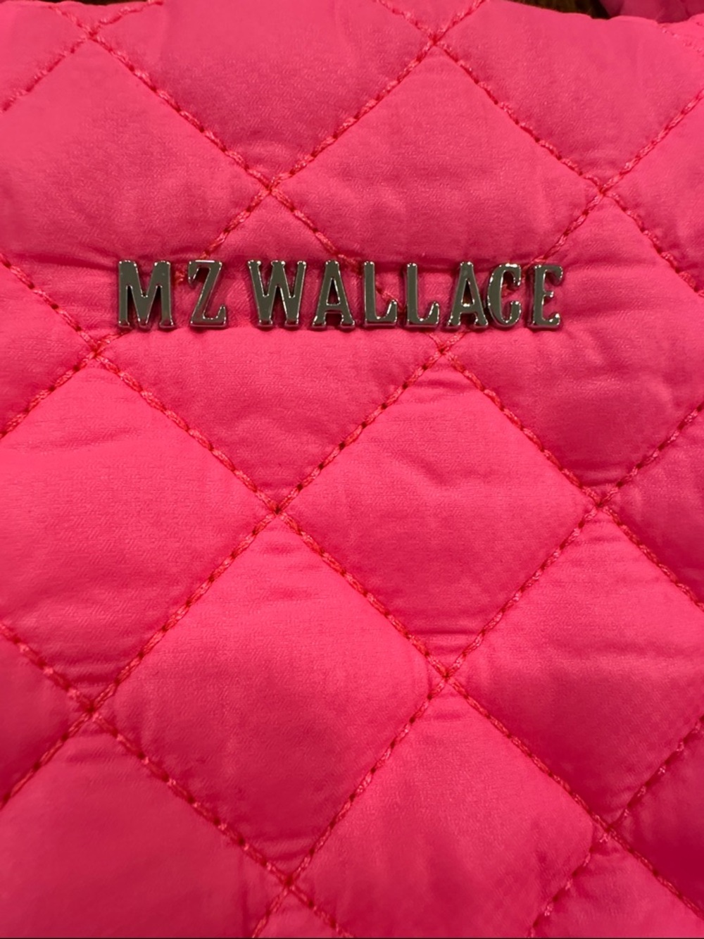 MZ Wallace Quilted Hot Pink Tote - Picture 3 of 7